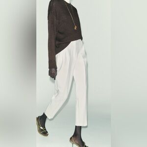 Zara White Women's Trousers